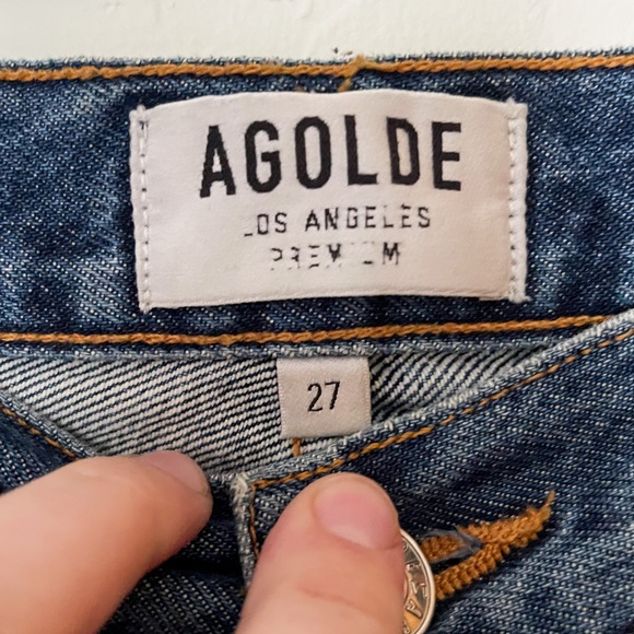 HOST PICK ❤️🥰AGOLDE RILEY HIGH RISE STRAIGHT CROP - ESCAPE - Picture 14 of 14